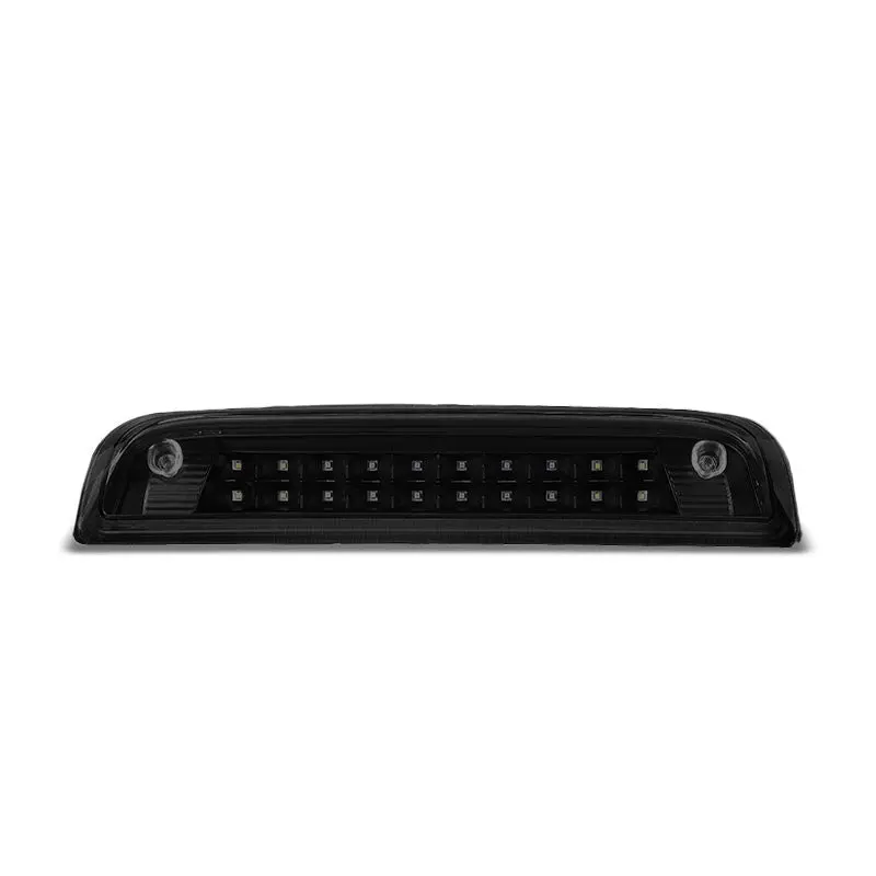 Black Housing Smoked Lens Led Cargo+Third Brake Light For 14-20 Silverado/Sierra 1