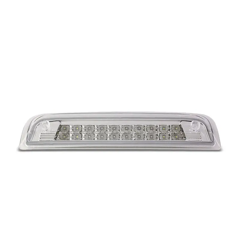 Chrome Housing Clear Lens Led Cargo+Third Brake Light For 14-20 Silverado/Sierra 1