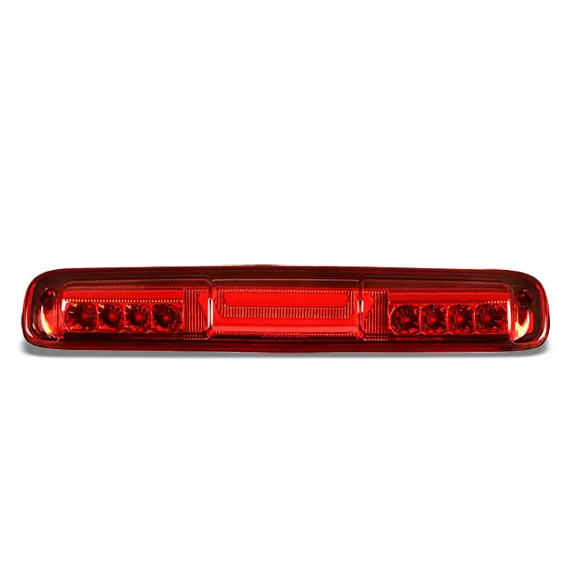 3D Led Rear Third Brake Light Chrome Housing Red Lens For 99-06 Chevy Silverado 1
