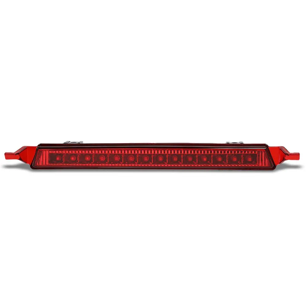 Chrome Housing/Red Lens Led Rear Third Brake Light For 09-17 Chevrolet Traverse 1