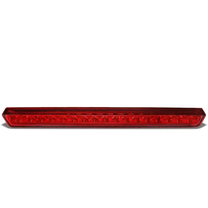Chrome Housing Red Lens Led Rear 3Rd Third Brake Light Lamp For 15-17 Tahoe 1