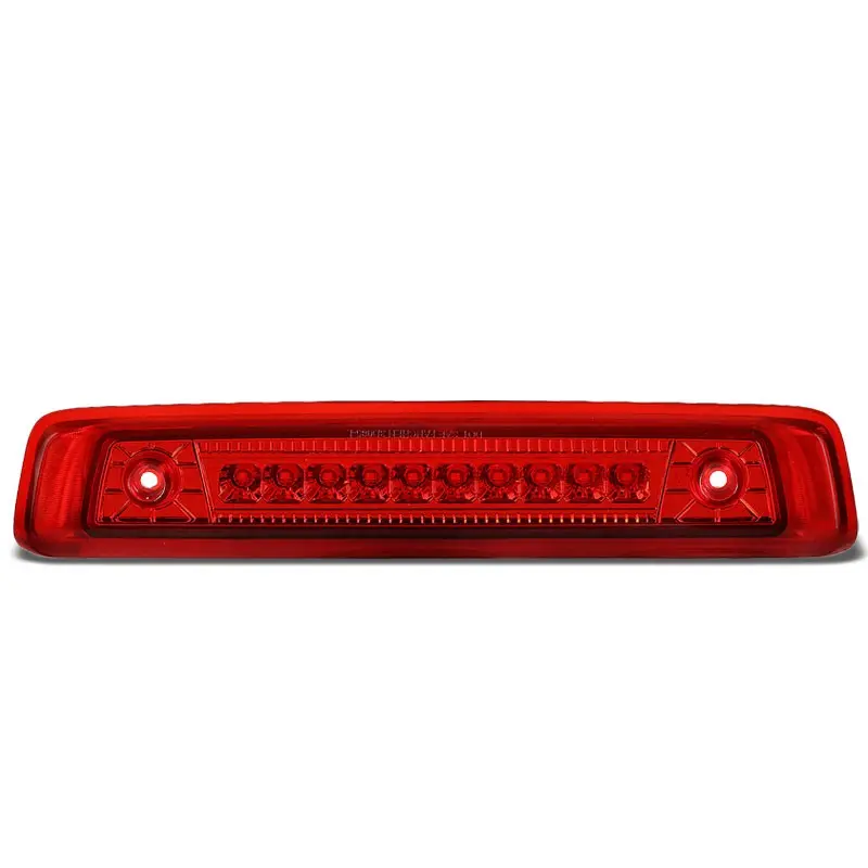 Red Lens/Chrome Housing Full Led 3Rd Rear Third Brake Light For 06-10 Commander 1