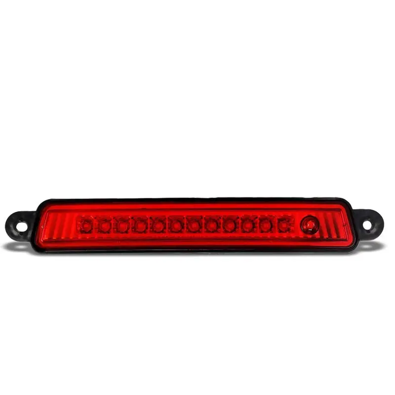 Chrome Housing Red Lens Led Rear 3Rd Third Brake Light Lamp For 05-15 Armada 1