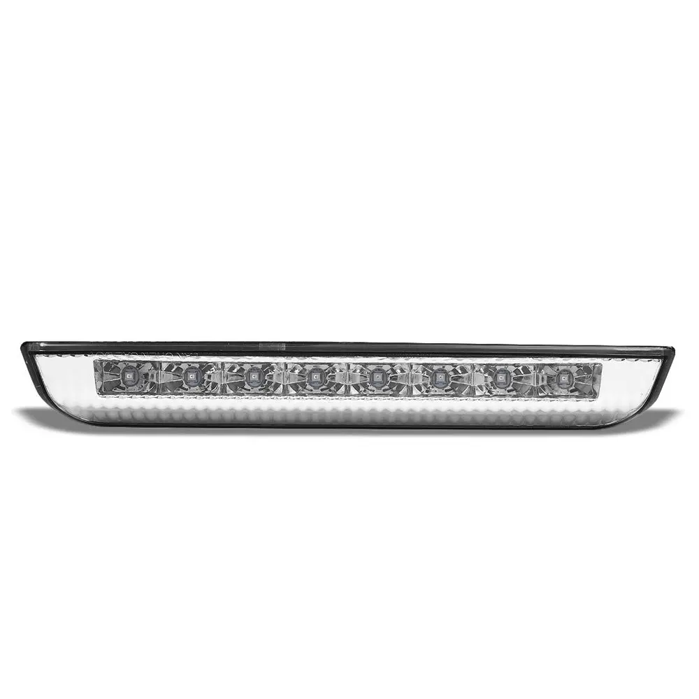 Chrome Housing/Clear Lens Led Rear Tail Third Brake Light For 14-20 Nissan Rogue 1