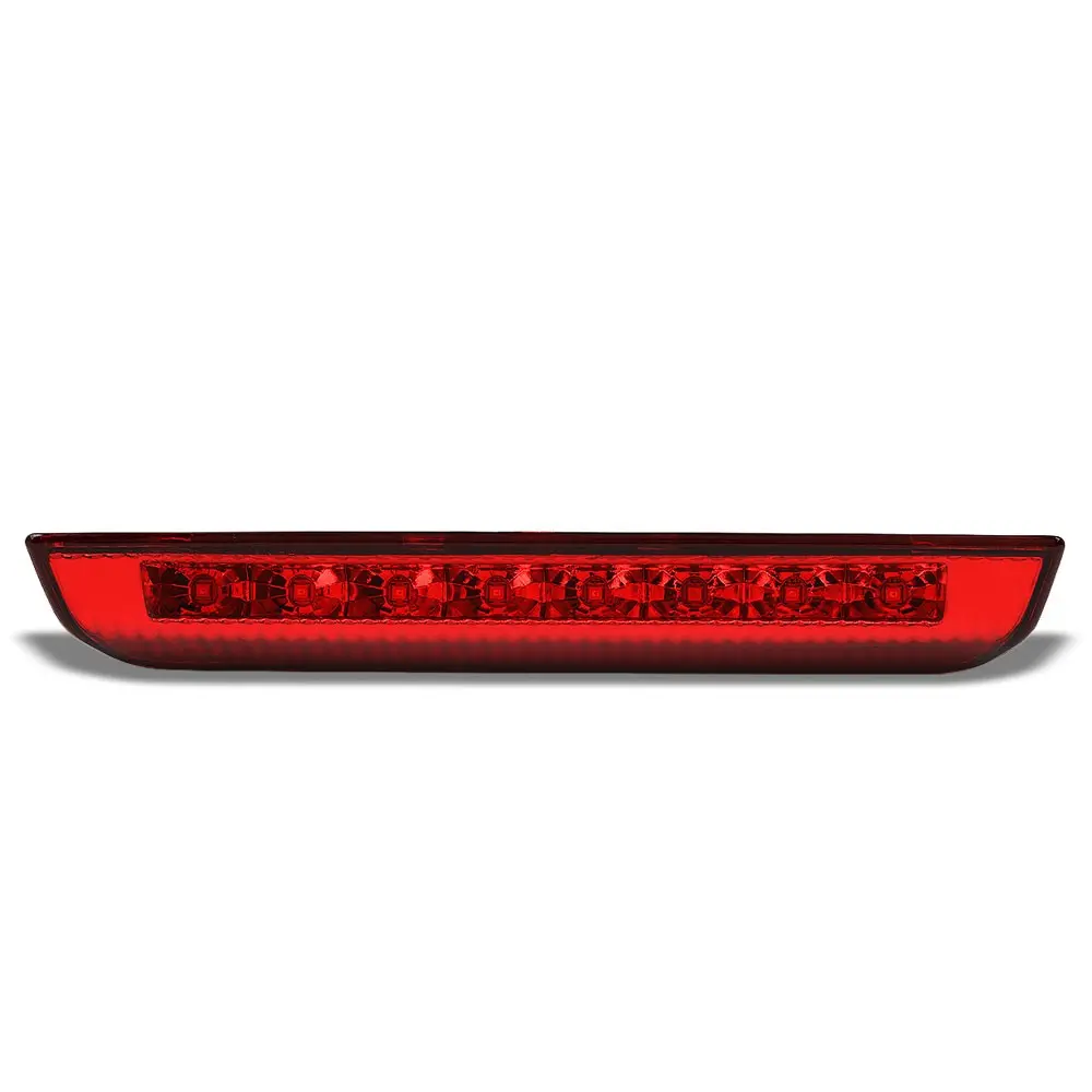 Chrome Housing/Red Lens Led Rear Tail Third Brake Light For 14-20 Nissan Rogue 1