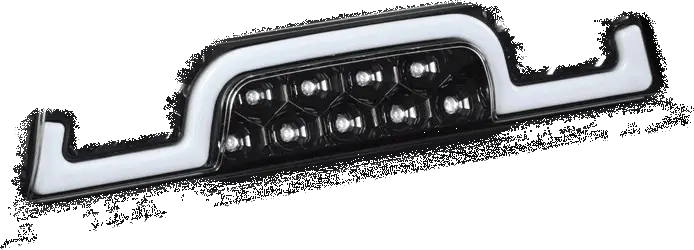 [Brake & Cargo Led] Clear Len Third Brake Light For 14-22 Silverado Sierra Hd 1