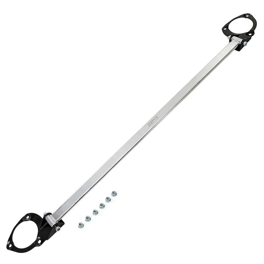 Hps Polish Front Upper Strut Tower Brace Bar Hollow Aluminum For 12-14 Toyota Camry 2.5L L4 Xv50 1