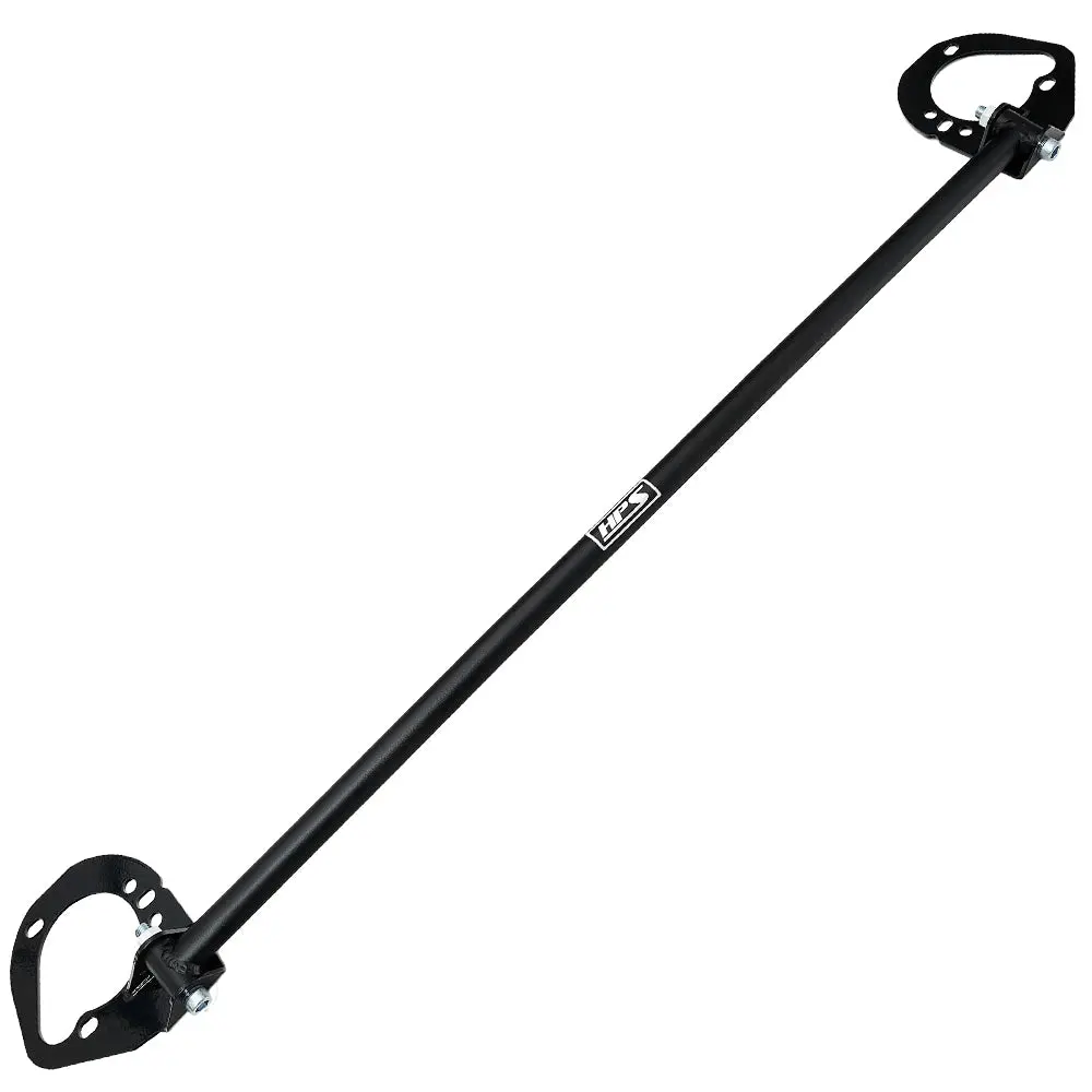 Hps Black Front Upper Strut Tower Brace Bar Hollow Round For 02-06 Bmw 3-Series Coupe/Sedan/Conv 1