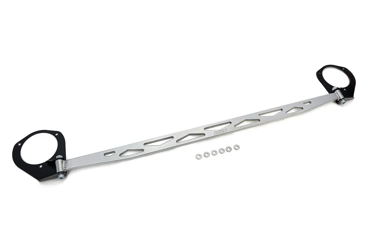 Hps Polish Front Upper Strut Tower Brace Bar Solid Aluminum For 15-19 Subaru Legacy Bn / Outback Bs 1