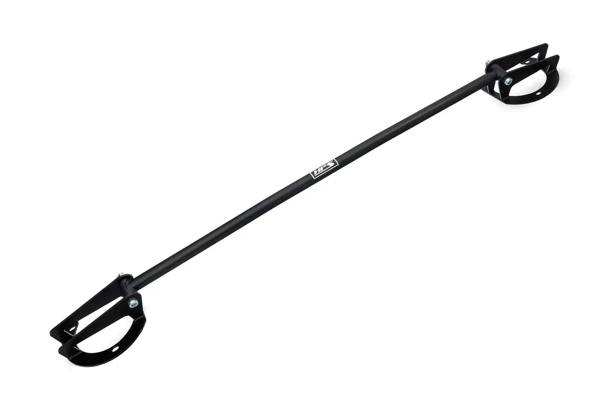 Hps Black Front Upper Strut Tower Brace Bar Hollow Round For 15-21 Subaru Wrx / Wrx Sti 2.0L Va 1