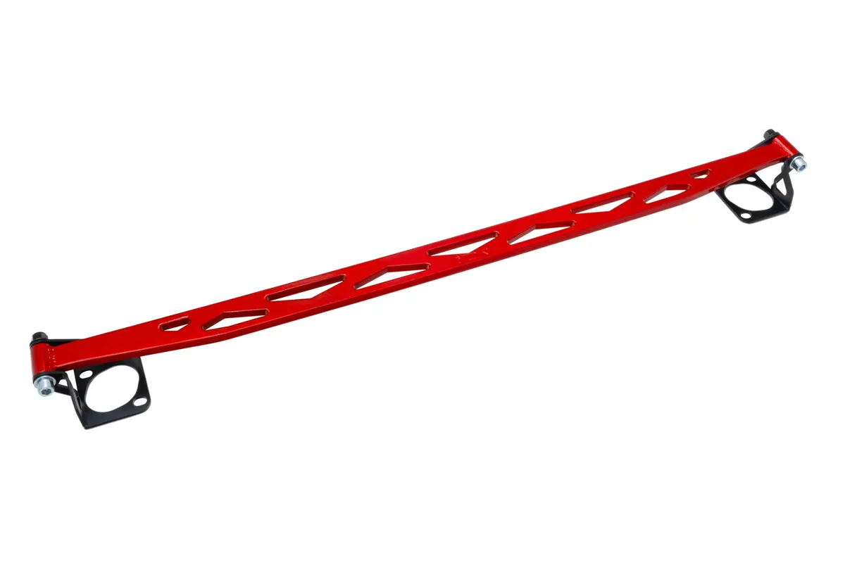Hps Red Front Upper Strut Tower Brace Bar Solid Aluminum For 94-01 Acura Integra Dc2 1