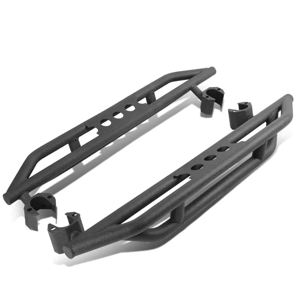 (Steel Girder Black) Running Board Nerf Bar For 07-18 Jeep Wrangler 2-Door (Jk) 1
