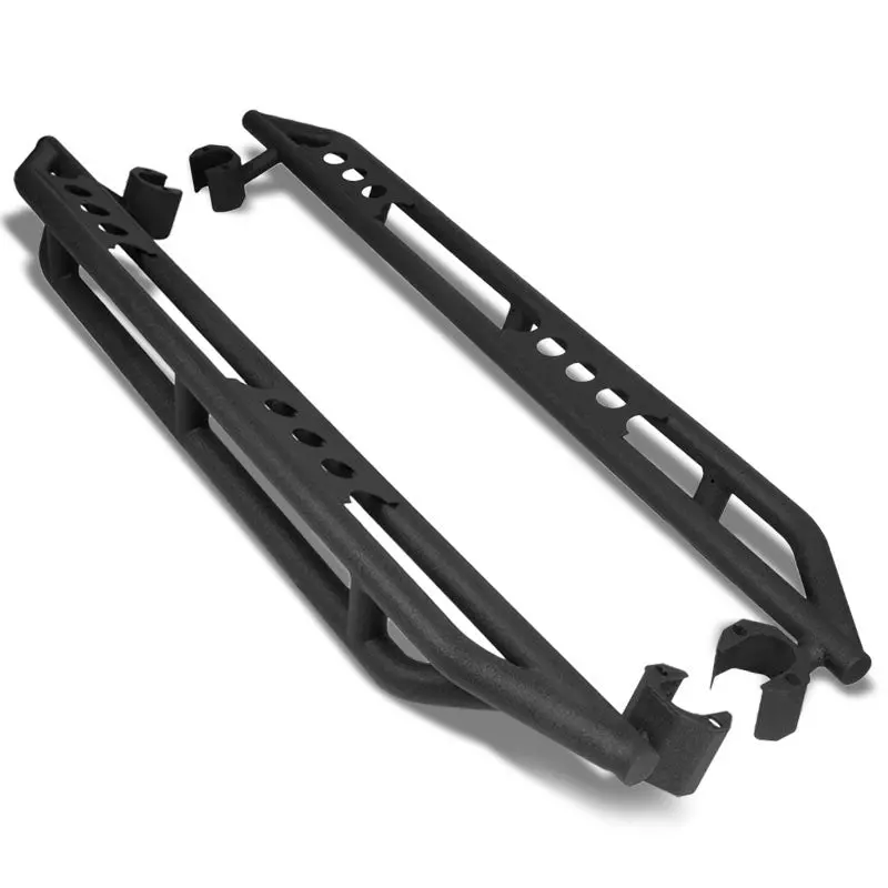 (Steel Girder Black) Running Board Nerf Bar For 07-18 Jeep Wrangler 4-Door (Jk) 1