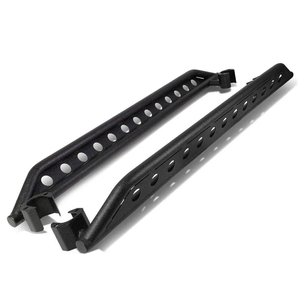 (Steel Girder T2 Black) Running Board Nerf Bar For 07-18 Jeep Wrangler 4-Door (Jk) 1