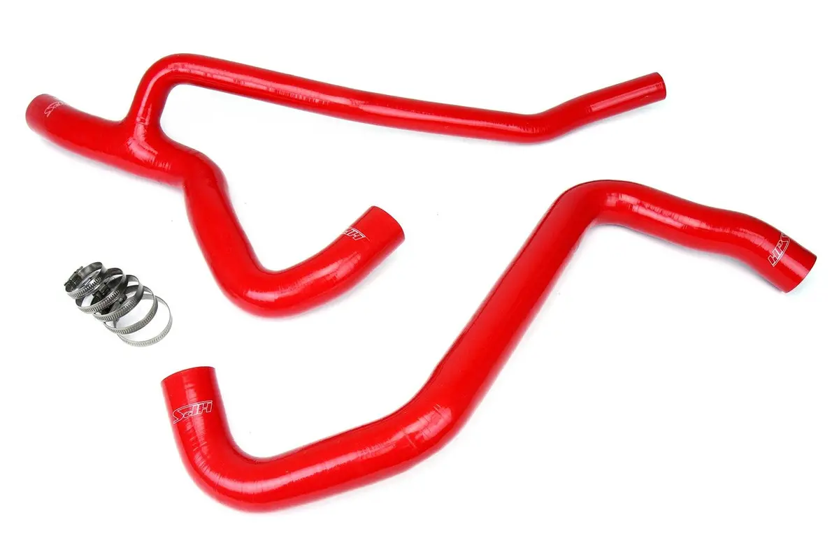 Hps Red 3-Ply Silicone Radiator Coolant Hose Kit For 07-10 Ford Mustang Gt V8 1