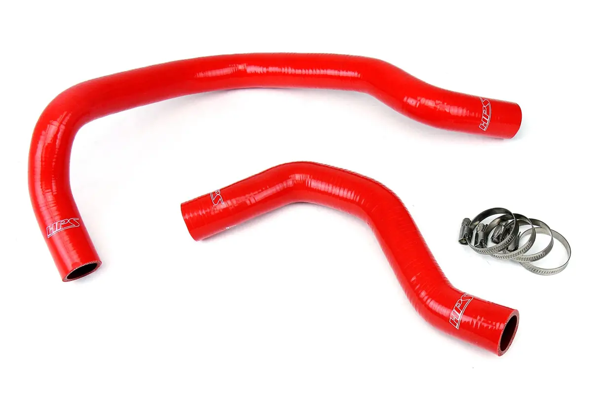 Hps Red 3-Ply Silicone Radiator Coolant Hose Kit For 88-91 Honda Civic Crx With B16 Swap 1