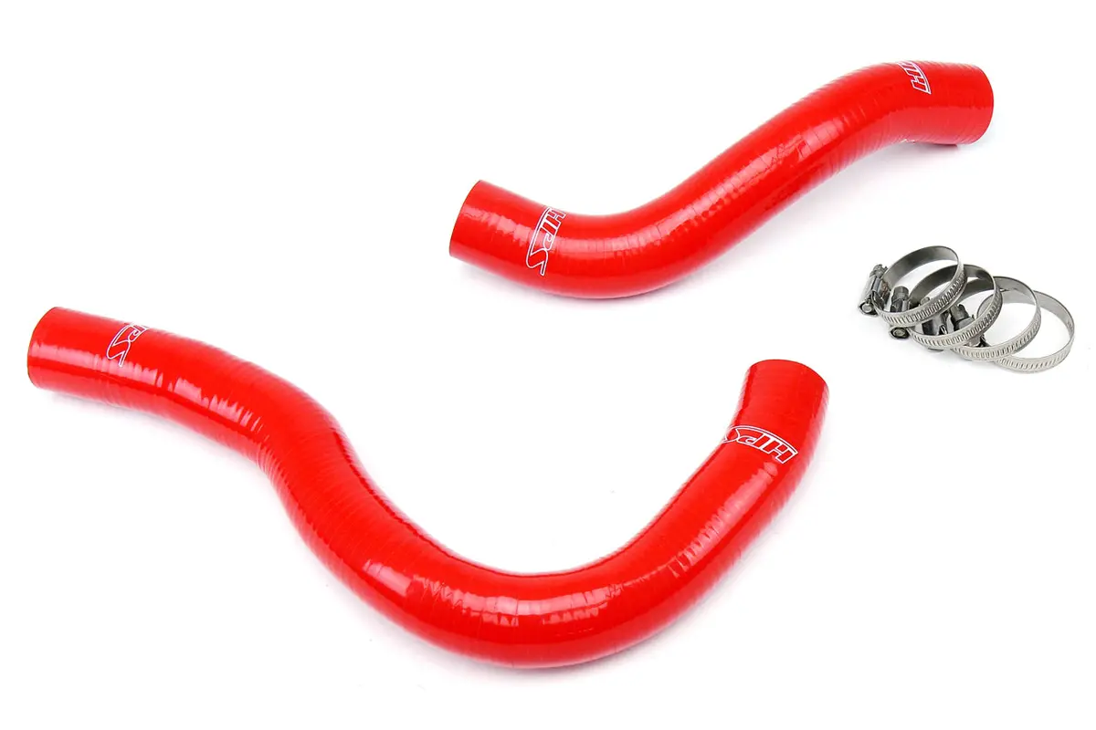 Hps Red 3-Ply Silicone Radiator Coolant Hose Kit For 02-05 Honda Civic Si 1