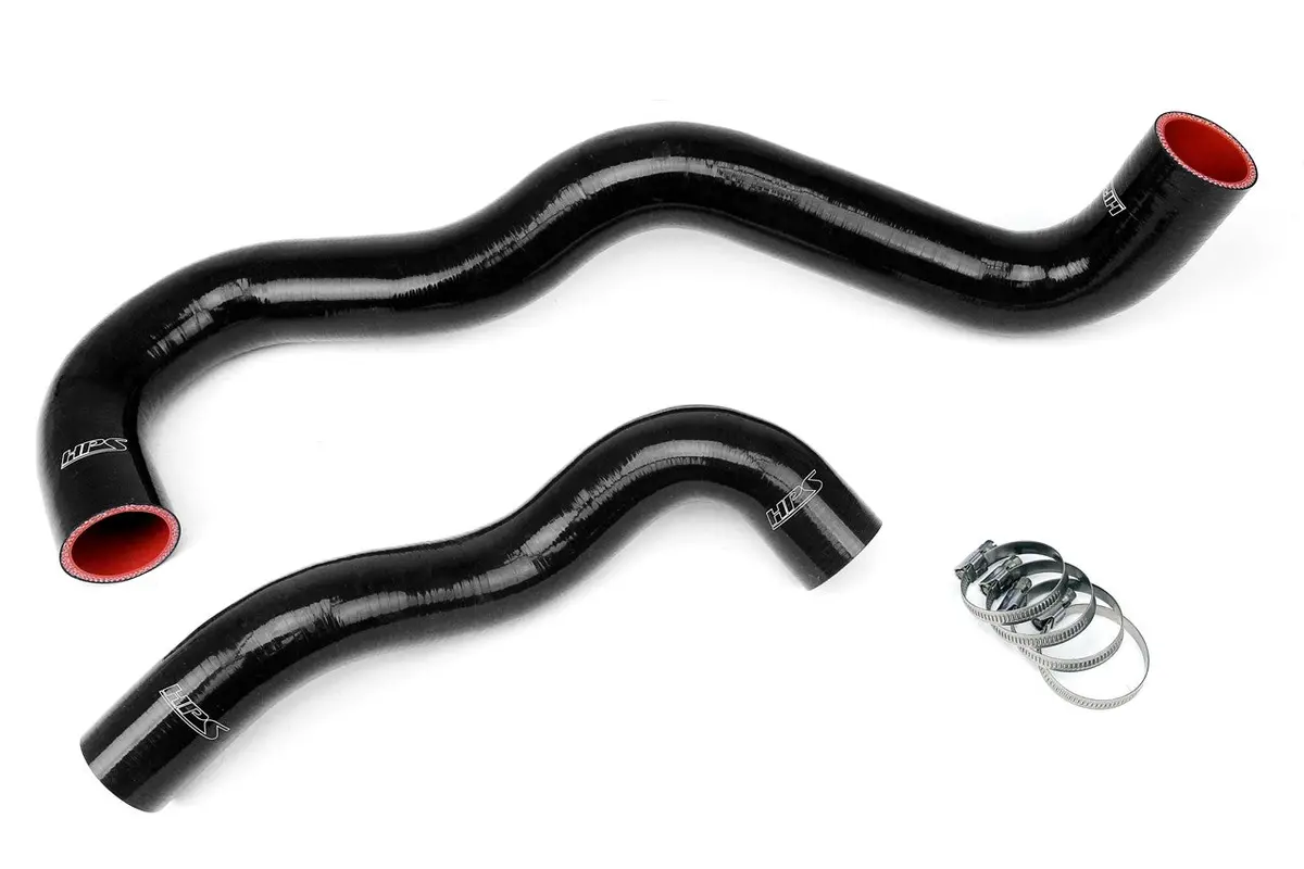 Hps Black 3-Ply Silicone Radiator Coolant Hose Kit For 03-07 Ford Excursion / F-Series Super Duty 6.0 Diesel (Twin Beam) 1