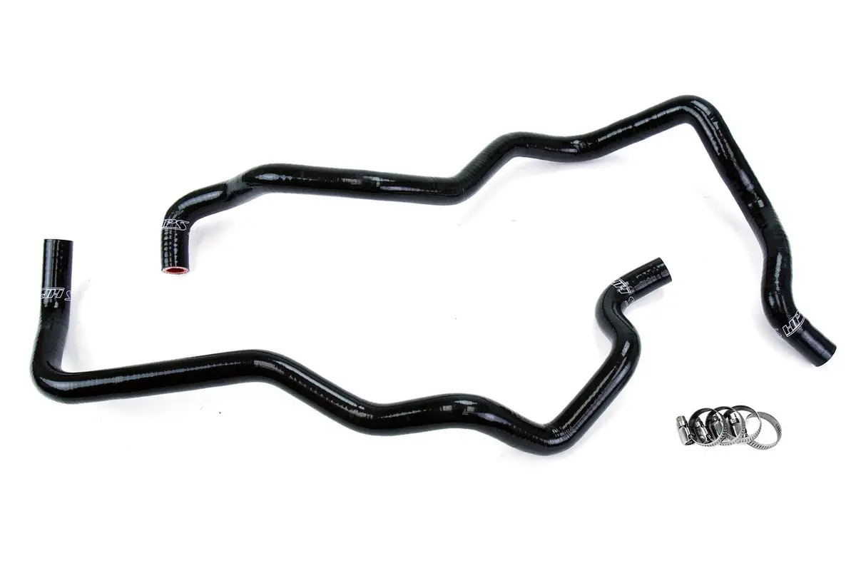 Hps Black 3-Ply Silicone Heater Coolant Hose Kit For 07-11 Jeep Wrangler Jk 3.8L V6 1