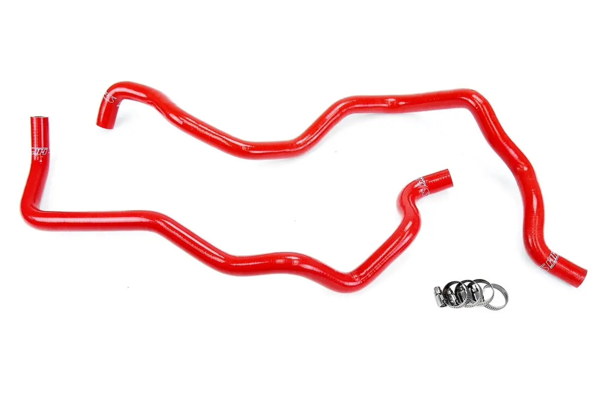 Hps Red 3-Ply Silicone Heater Coolant Hose Kit For 07-11 Jeep Wrangler Jk 3.8L V6 1