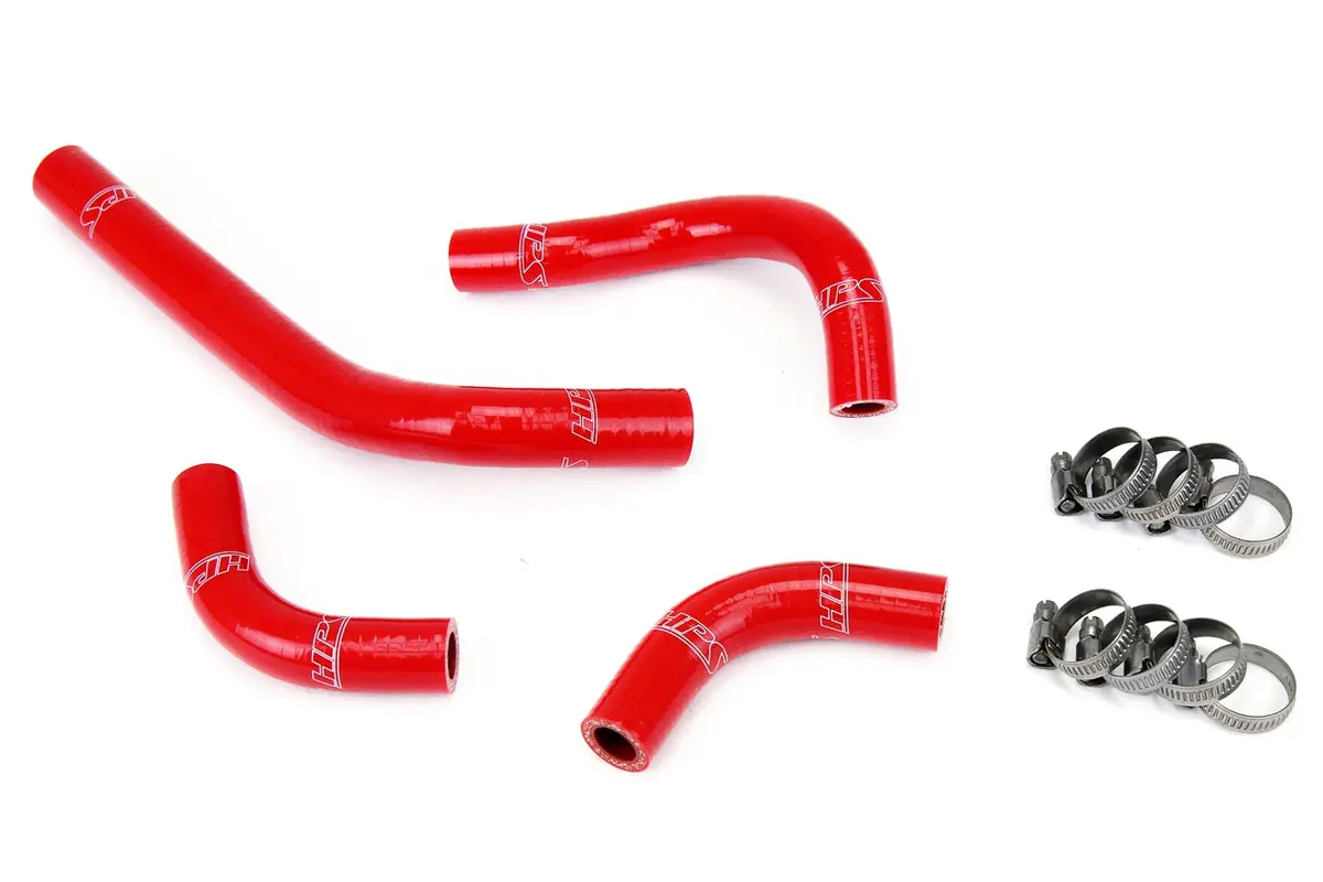 Hps Red 3-Ply Silicone Radiator Coolant Hose Kit For 04-09 Honda Crf250r Crf250x 1