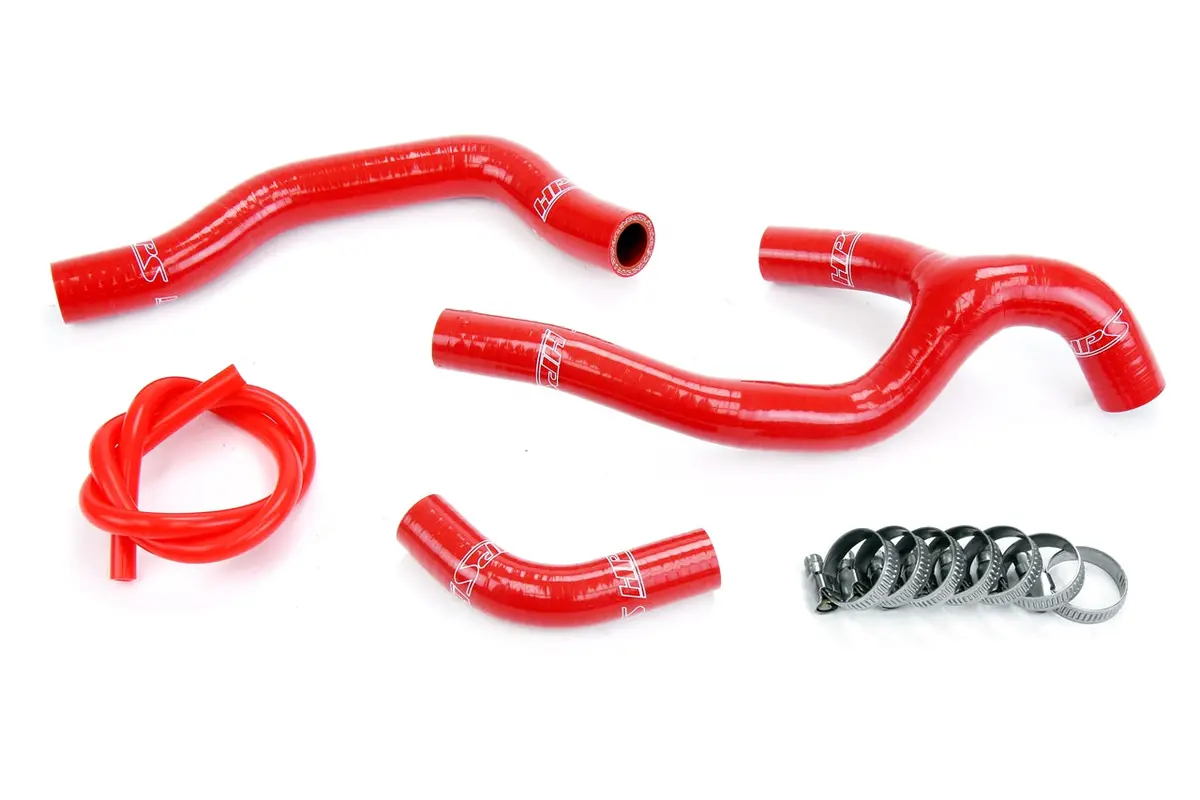 Hps Red 3-Ply Silicone Radiator Coolant Hose Kit For 05-08 Honda Crf450r 1