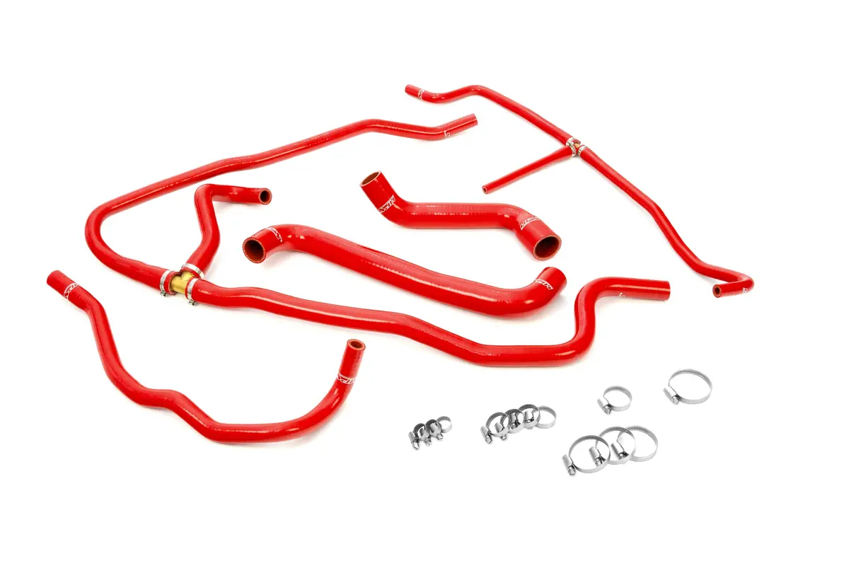 Hps Red 3-Ply Silicone Radiator/Heater Coolant Hose Kit For 05-08 Corvette Ls2 6.0/Ls3 6.2/Ls7 7.0 C6 1