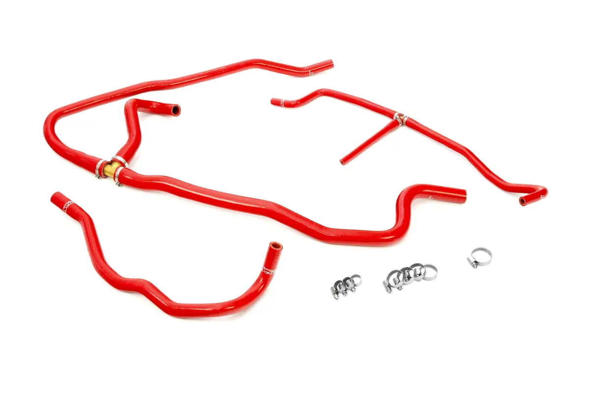 Hps Red 3-Ply Reinforced Silicone Heater Hose Kit For 05-08 Chevrolet Corvette 6.0 Ls2/6.2 Ls3/7.0L Ls7 1