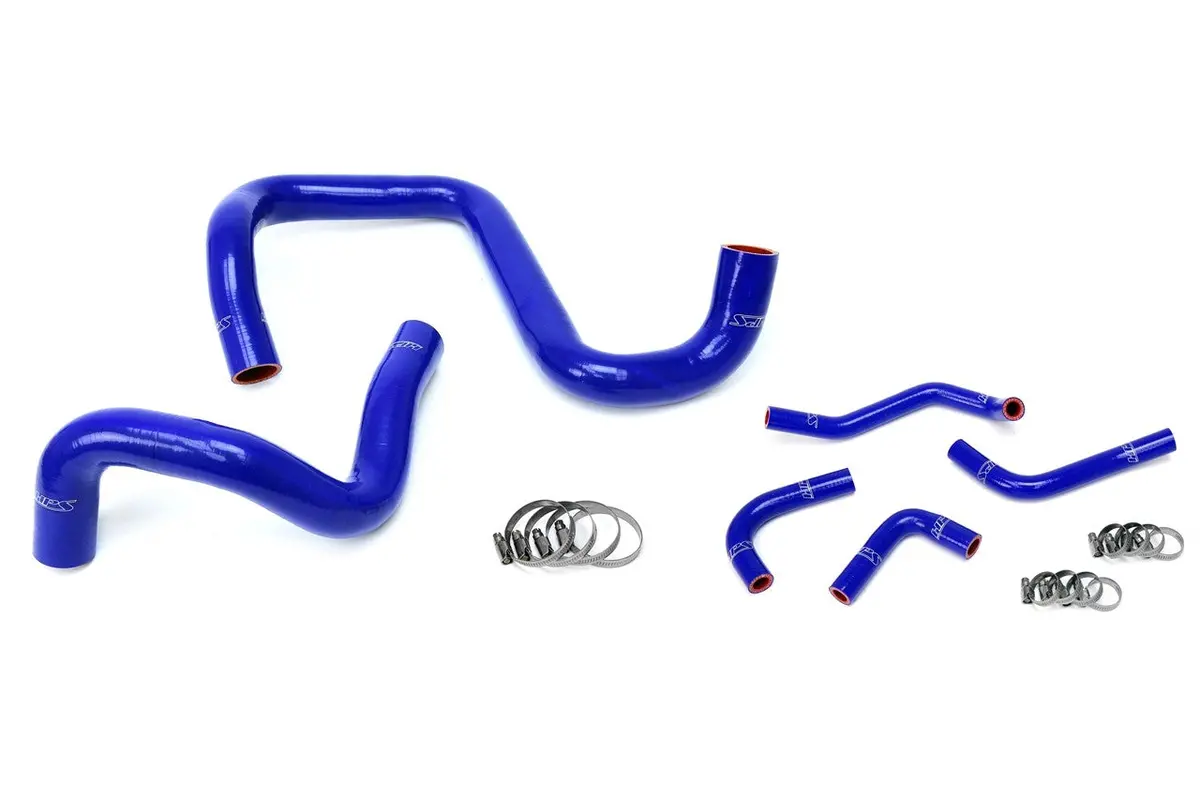 Hps Blue 3-Ply Silicone Radiator/Heater Coolant Hose Kit For 12-17 Jeep Wrangler Jk & Unlimited 3.6L V6 Lhd 1
