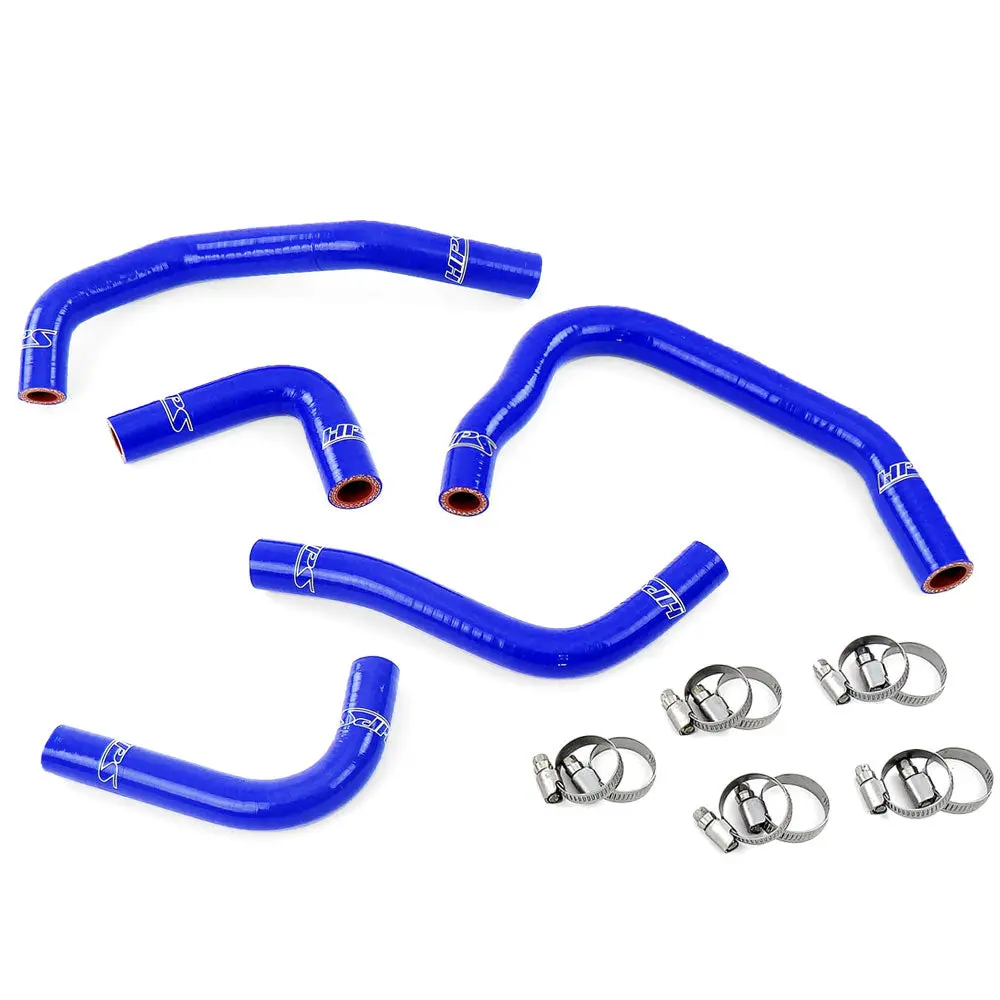 Hps Blue 3-Ply Silicone Heater Coolant Hose Kit For Jeep 12-17 Wrangler Jk 3.6L V6 1
