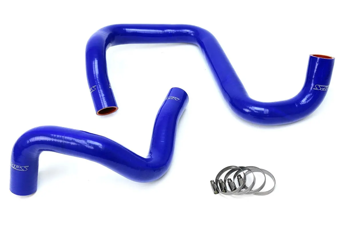 Hps Blue 3-Ply Silicone Radiator Coolant Hose Kit For 12-17 Jeep Wrangler Jk & Unlimited 3.6L 1