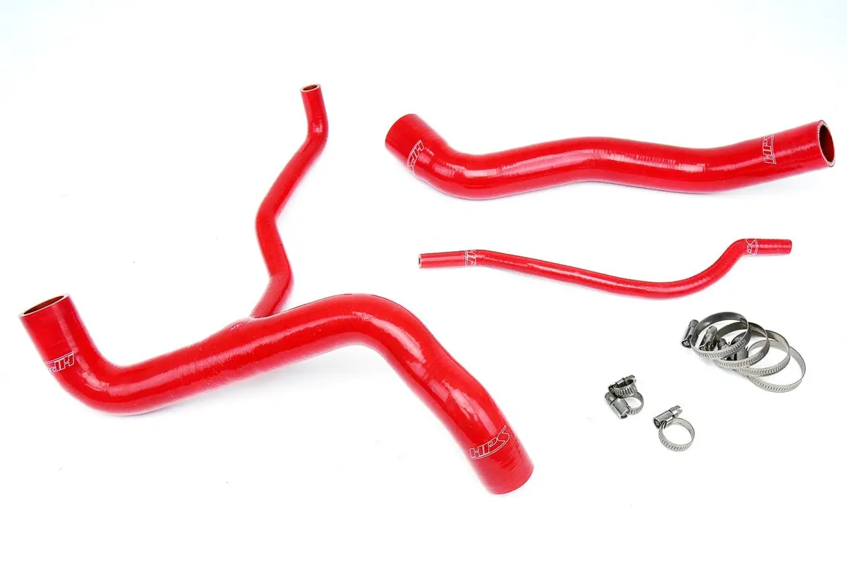 Hps Red 3-Ply Silicone Radiator Coolant Hose Kit For 10-11 Chevrolet Camaro Ss 6.2L V8 1