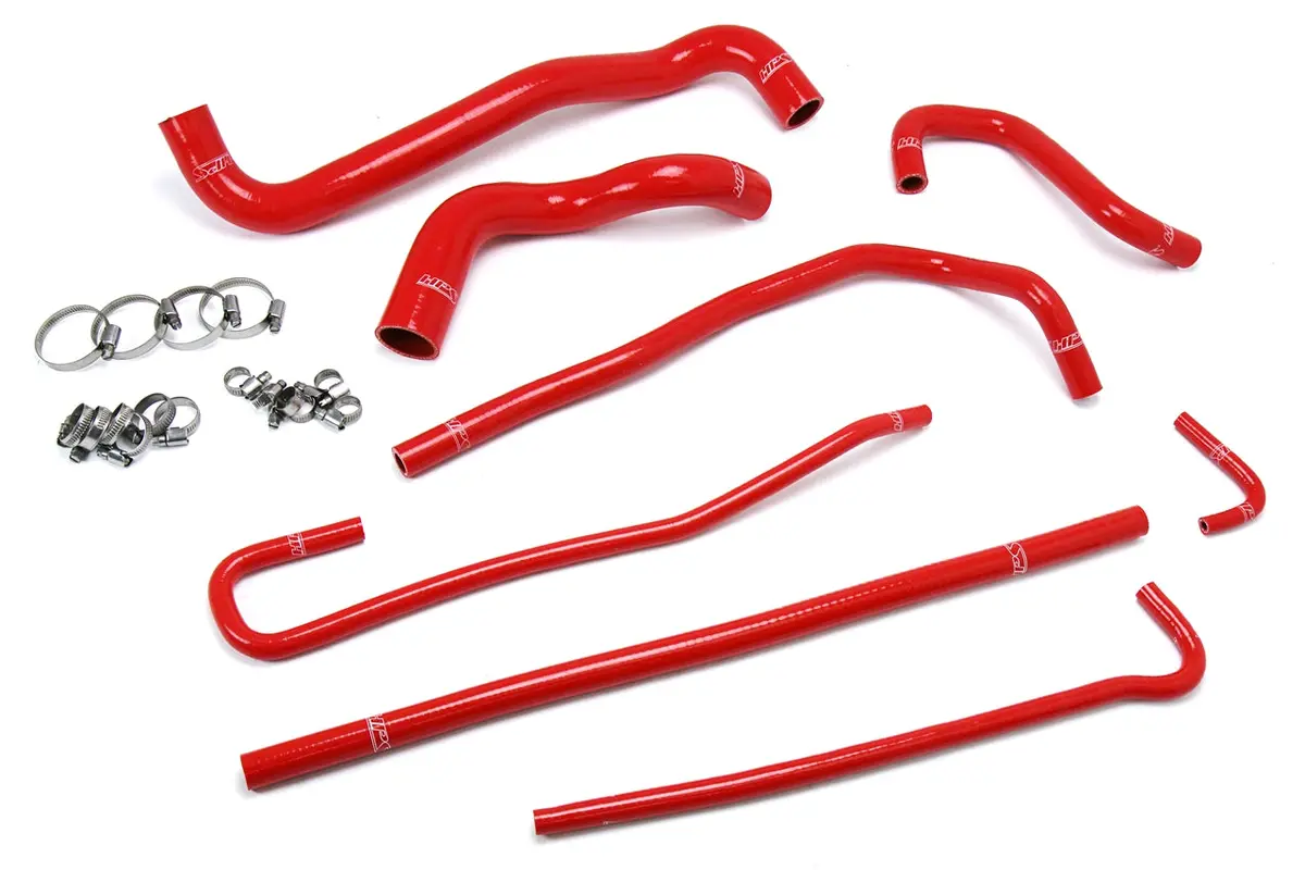 Hps Red 3-Ply Silicone Radiator/Heater Coolant Hose Kit For 97-04 Corvette C5 5.7L Ls1/Ls6 V8 1