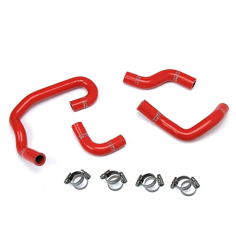 Hps Red 3-Ply Silicone Heater Coolant Hose Kit For 93-95 Toyota 4Runner / Pickup 3.0L V6 Lhd 1