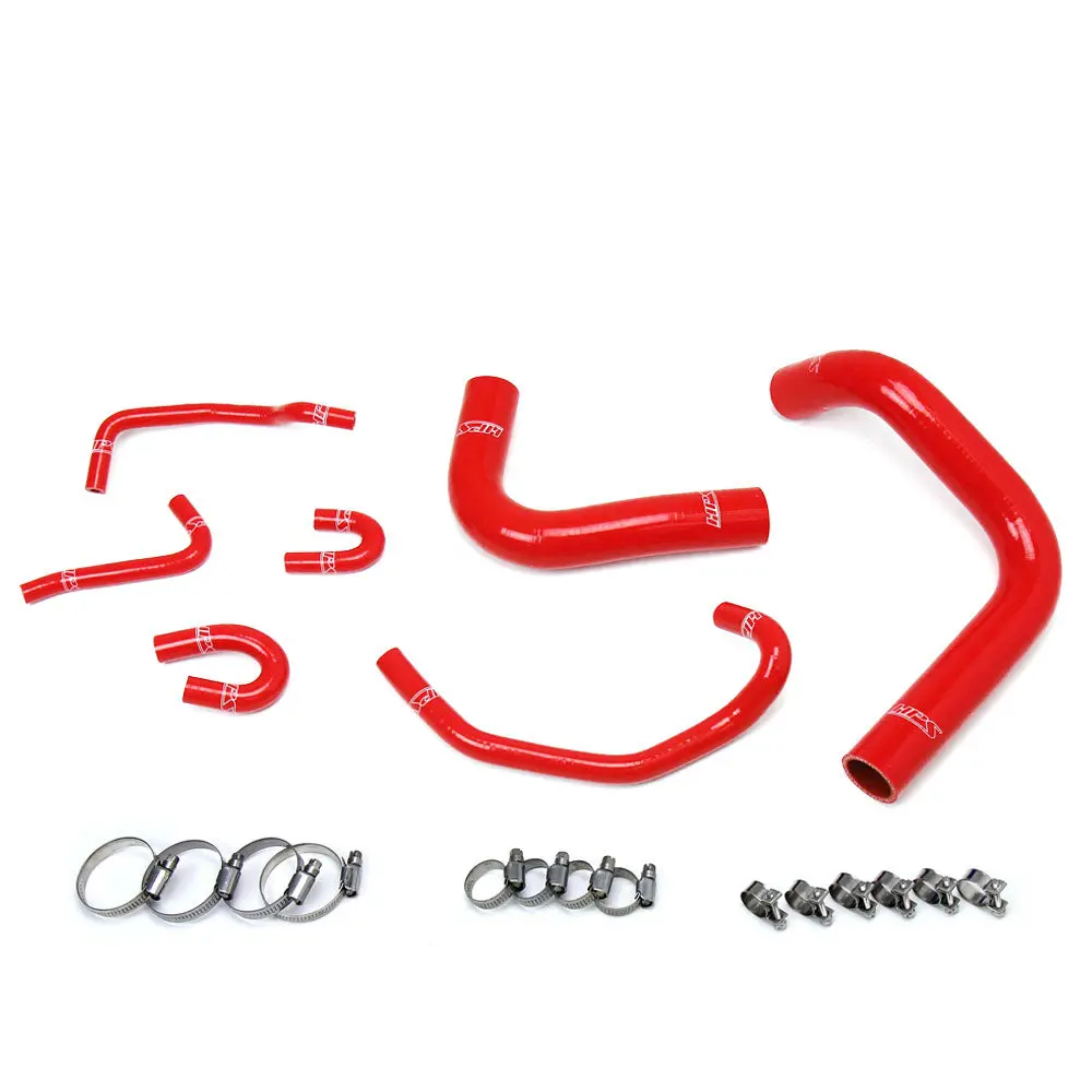 Hps Red 3-Ply Silicone Radiator Coolant Hose Kit For 89-95 Toyota 4Runner Pickup 3.0L V6 1