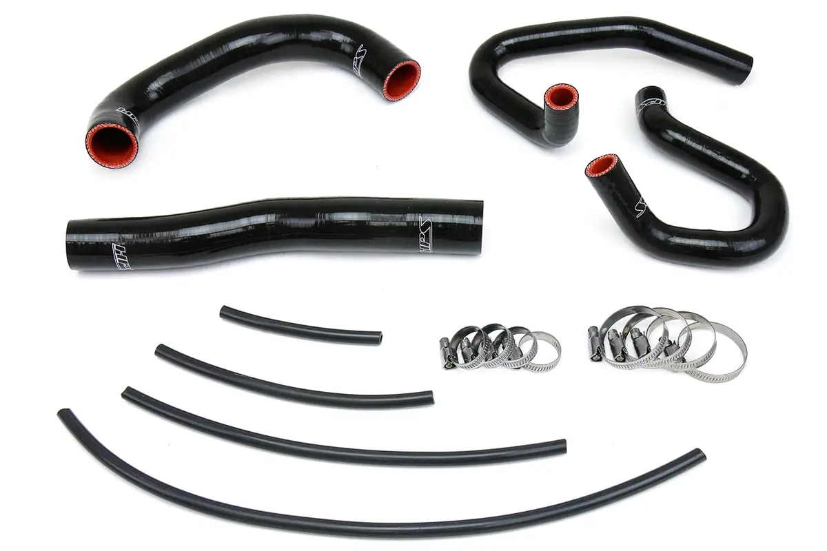Hps Black 3-Ply Silicone Radiator/Heater Coolant Hose Kit For 13-14 Hyundai Genesis Coupe 2.0T Turbo 1
