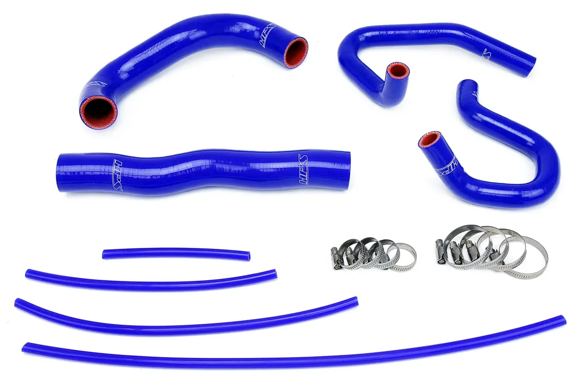 Hps Blue 3-Ply Silicone Radiator/Heater Coolant Hose Kit For 13-14 Hyundai Genesis Coupe 2.0T Turbo 1