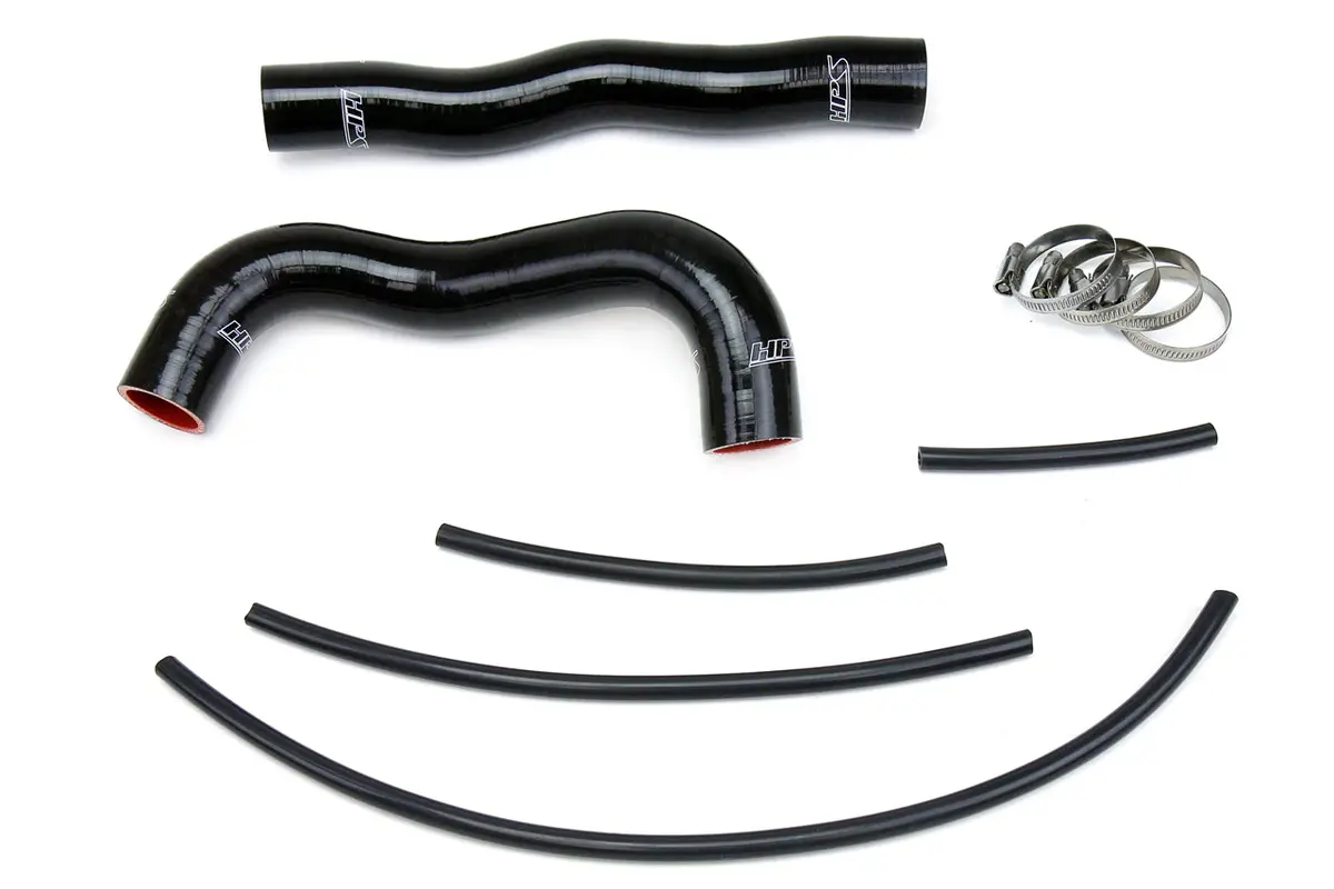 Hps Black 3-Ply Silicone Radiator Coolant Hose Kit For 13-14 Hyundai Genesis Coupe 2.0T Turbo 4Cyl 1
