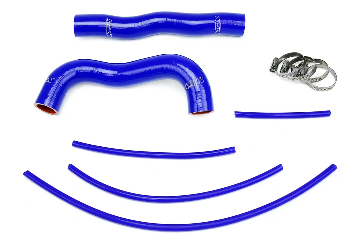 Hps Blue 3-Ply Silicone Radiator Coolant Hose Kit For 13-14 Hyundai Genesis Coupe 2.0T Turbo 4Cyl 1
