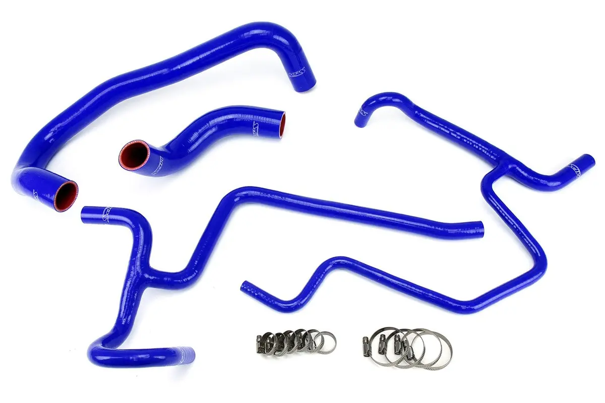 Hps Blue Silicone 3-Ply Radiator & Heater Coolant Hose Kit For 05-10 300C Challenger Charger Magnum Srt8 6.1L 1