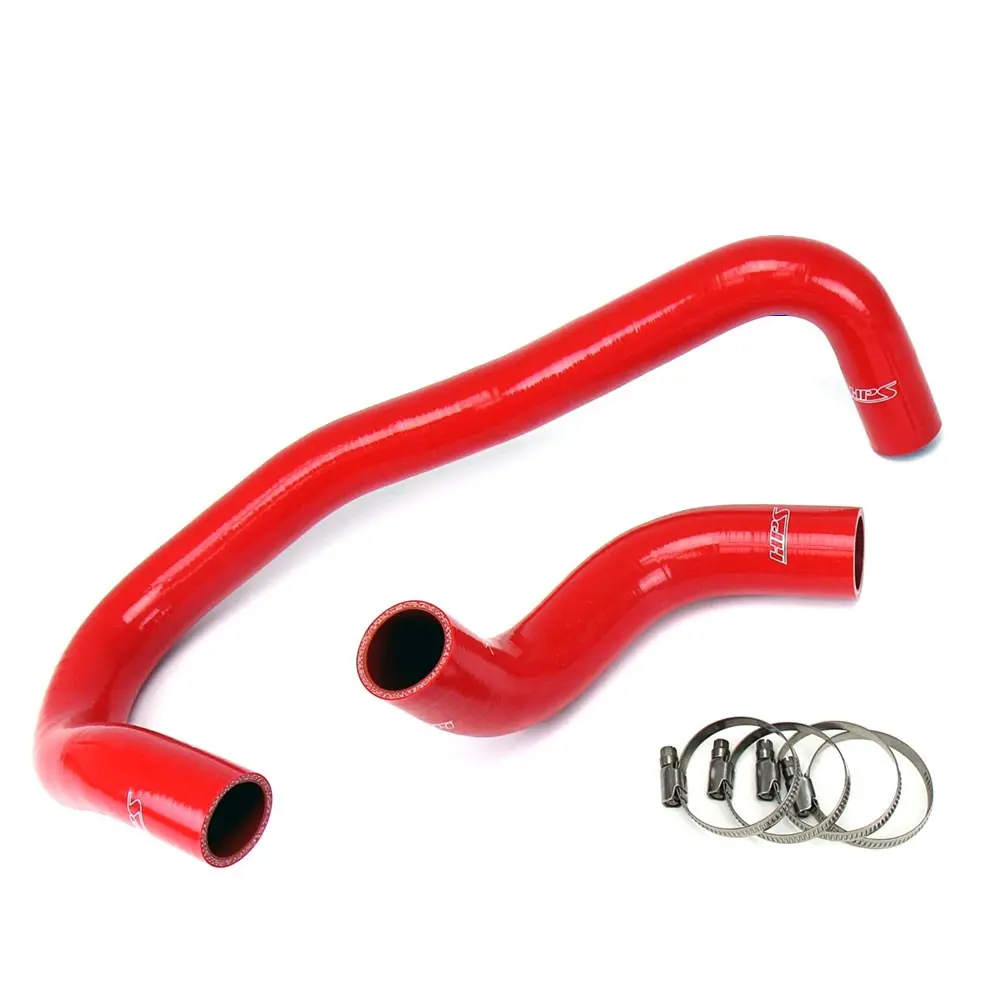 Hps Red 3-Ply Silicone Radiator Coolant Hose Kit For 05-10 300C Challenger Charger Magnum Srt8 6.1L 1