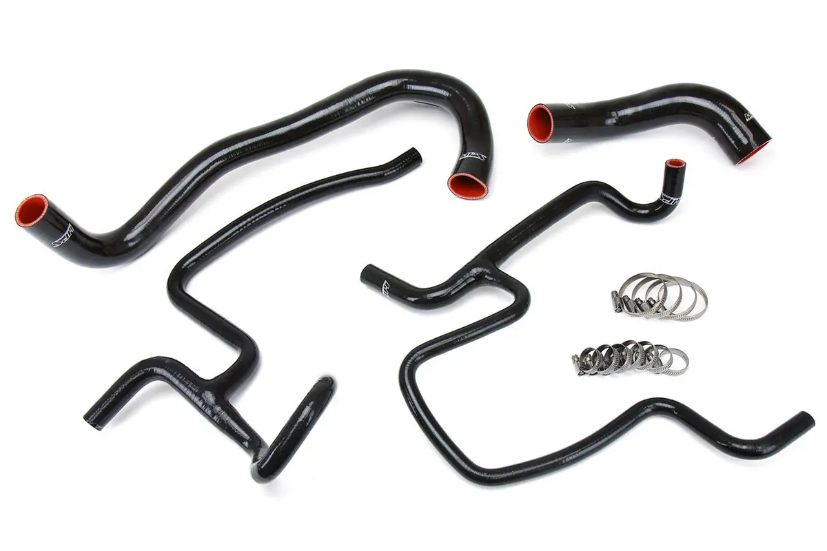 Hps Black 3-Ply Silicone Radiator Coolant Hose Kit For 11-13 Chrysler 300C / Dodge Challenger Charger Srt8 6.4L V8 1