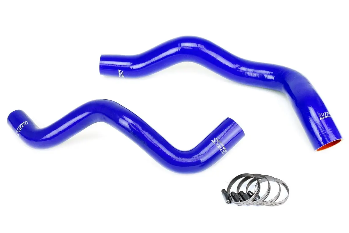 Hps Blue 3-Ply Silicone Radiator Coolant Hose Kit For 94-95 Ford Mustang Base V6 3.8L 1