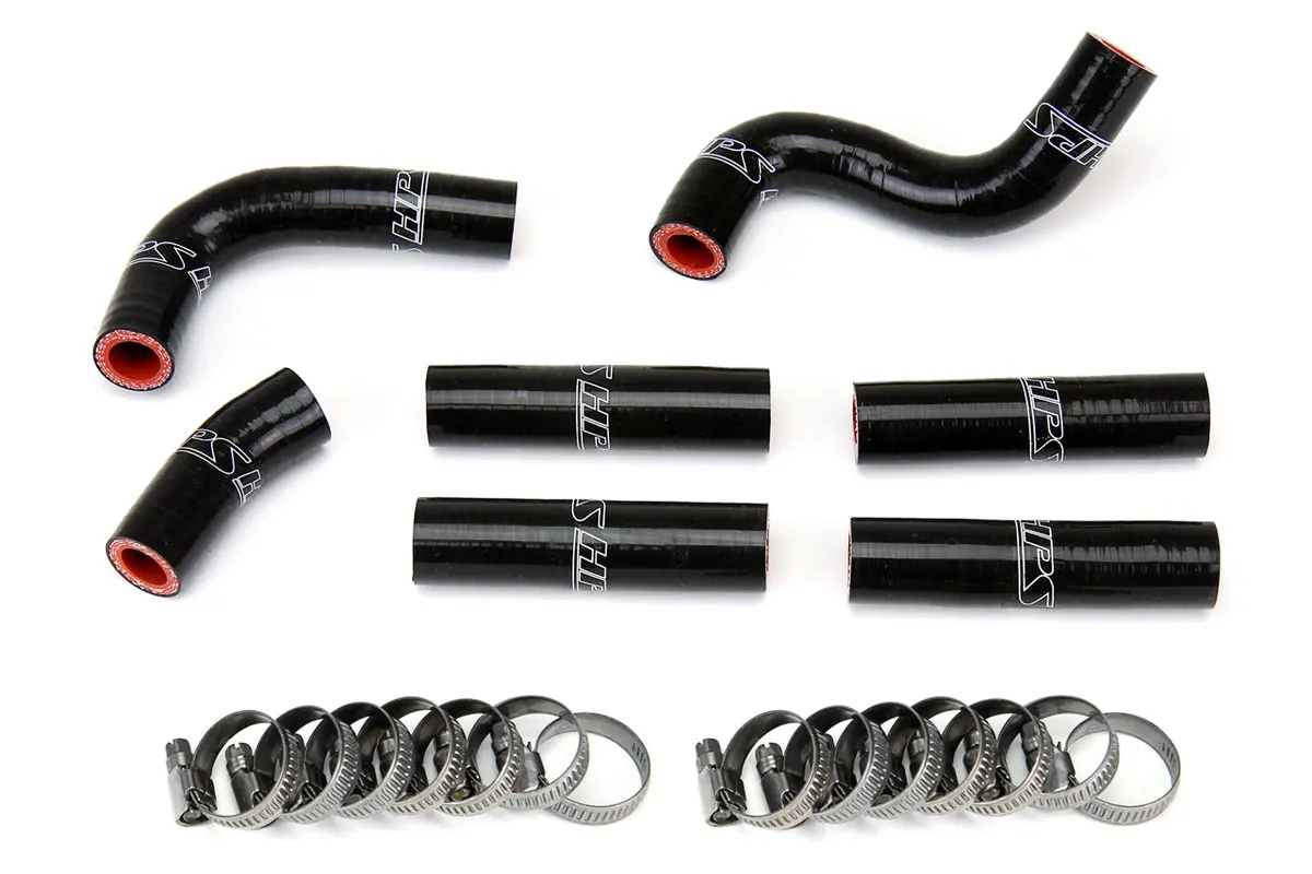 Hps Black 3-Ply Silicone Heater Coolant Hose Kit For 92-97 Land Cruiser Fj80 / 96-97 Lexus Lx450 4.5L W/O Rear Heater 1