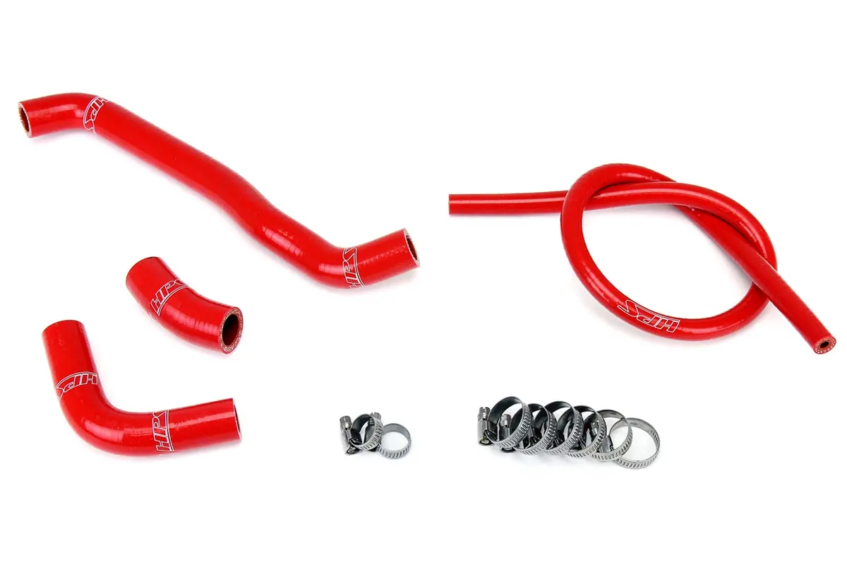 Hps Red 3-Ply Silicone Radiator Coolant Hose Kit For 00-08 Suzuki Drz400s Drz400sm 1