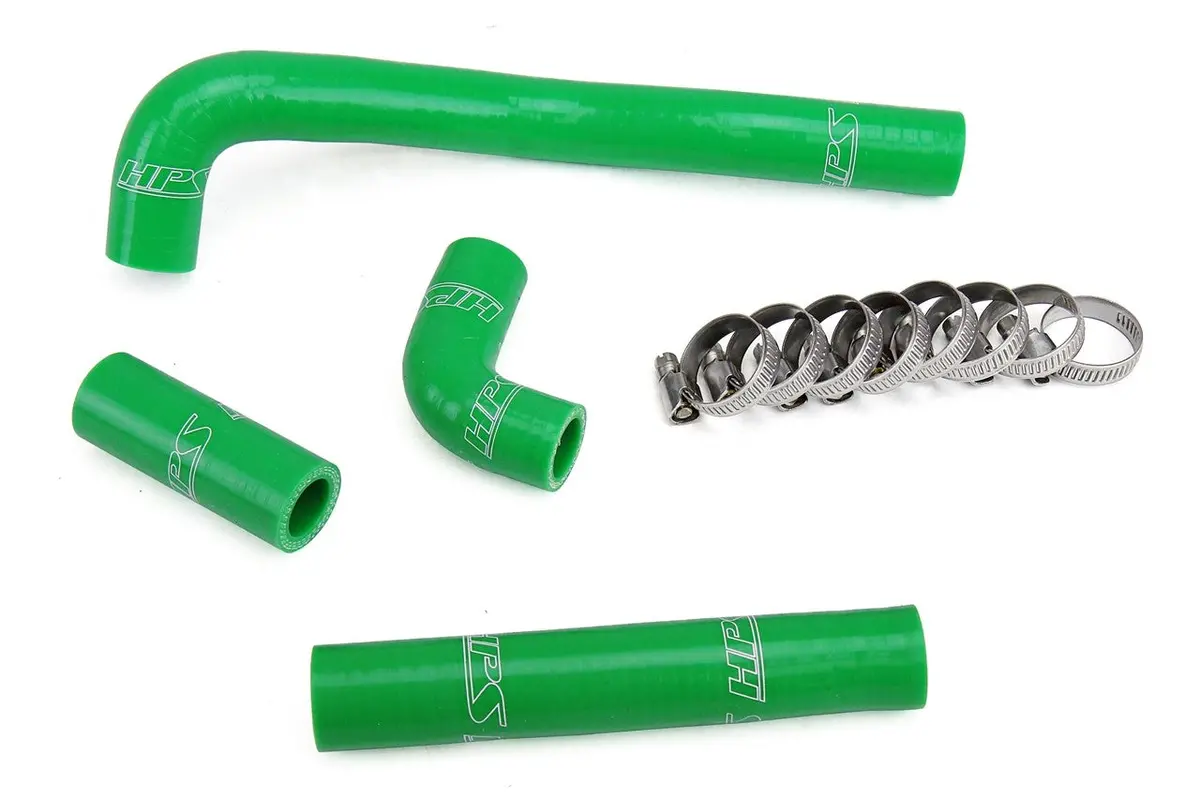 Hps Green 3-Ply Silicone Radiator Coolant Hose Kit For 88-04 Kawasaki Kx500 1
