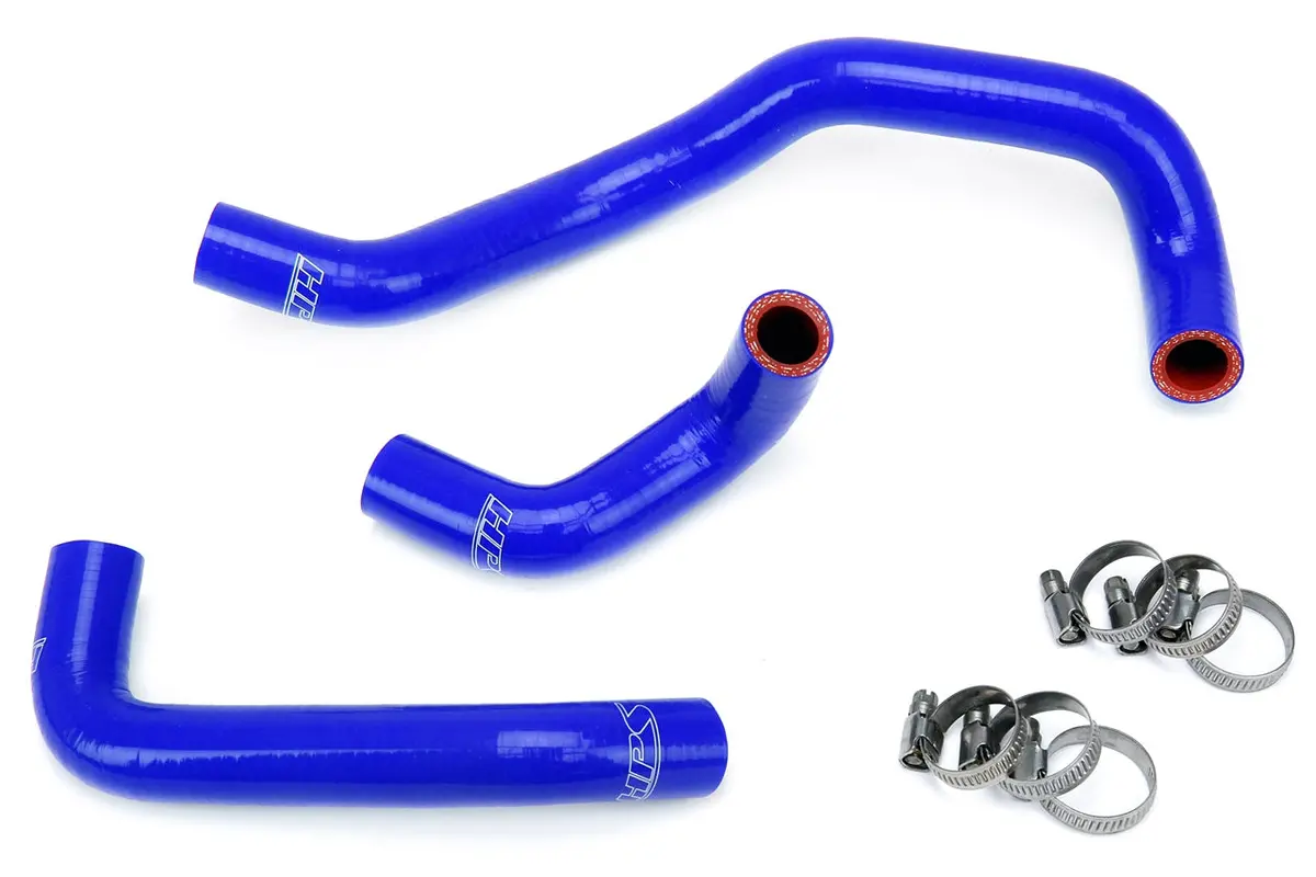 Hps Blue 3-Ply Silicone Heater Coolant Hose Kit For 95-98 Nissan 240Sx S14 Ka24de 1