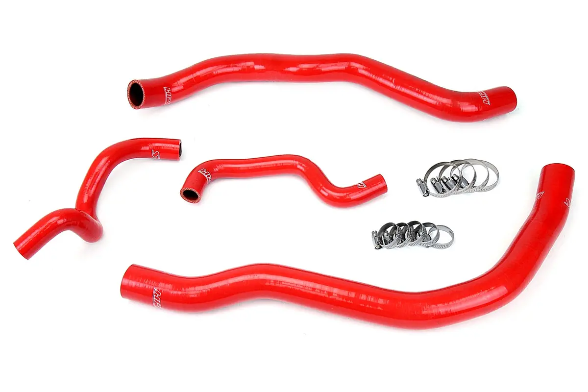 Hps Red 3-Ply Silicone Radiator Coolant Hose Kit For 11-14 Hyundai Sonata 2.0L Turbo 1