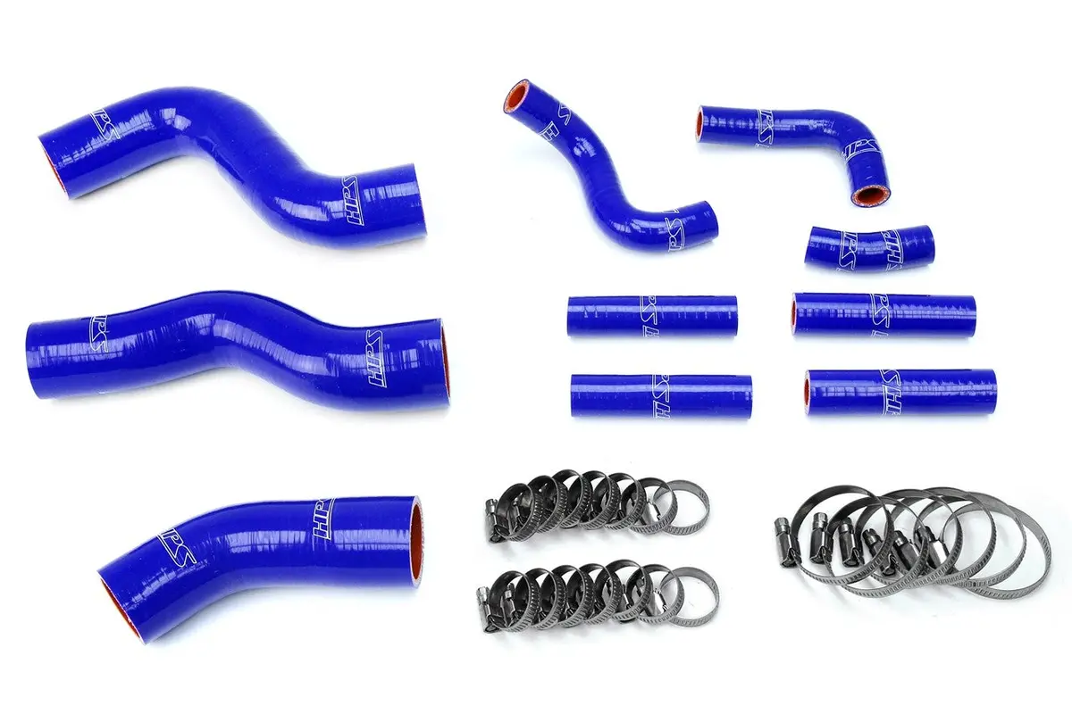 Hps Blue 3-Ply Silicone Radiator/Heater Coolant Hose Kit For 96-97 Lexus Lx450/92-98 Toyota Land Cruiser Fj80 4.5L I6 1