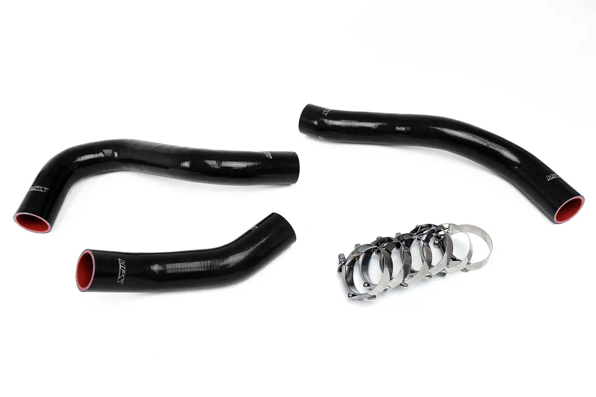 Hps Black 3-Ply Silicone Radiator Coolant Hose Kit For 08-10 Ford F-Series Super Duty Pickup 6.4L Diesel 1